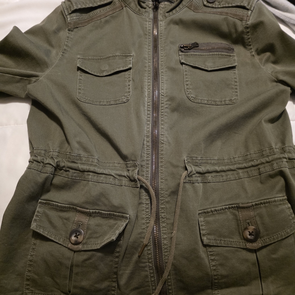 Express Khaki Utility Jacket - image 8